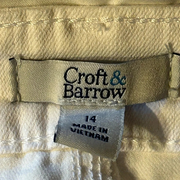 CROFT & BARROW  Stretch Capri White 14 NWT - Picture 2 of 8
